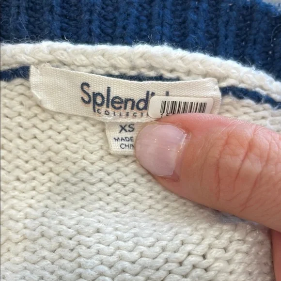 Splendid Blue Star Sweater, XS - Picture 6 of 14